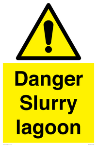 Danger Slurry lagoon
